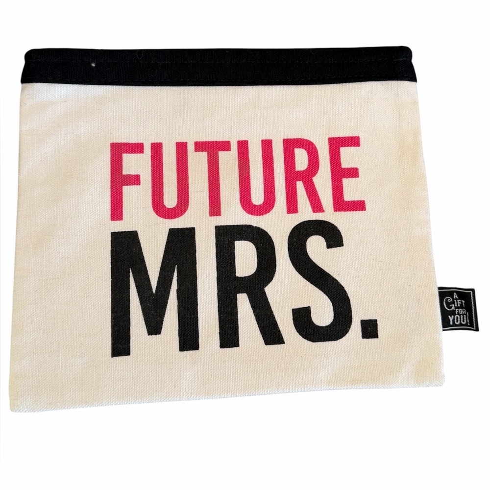 Future MRS Canvas Mini Zipper Bag- NWOT